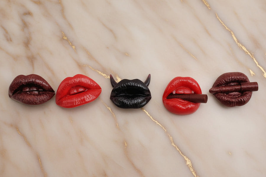Playful Lips Magnet Set of 5