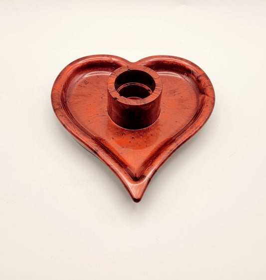 Heart Shaped Candle Holder/Dish