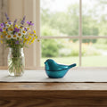 Metallic Blue Bird Dish