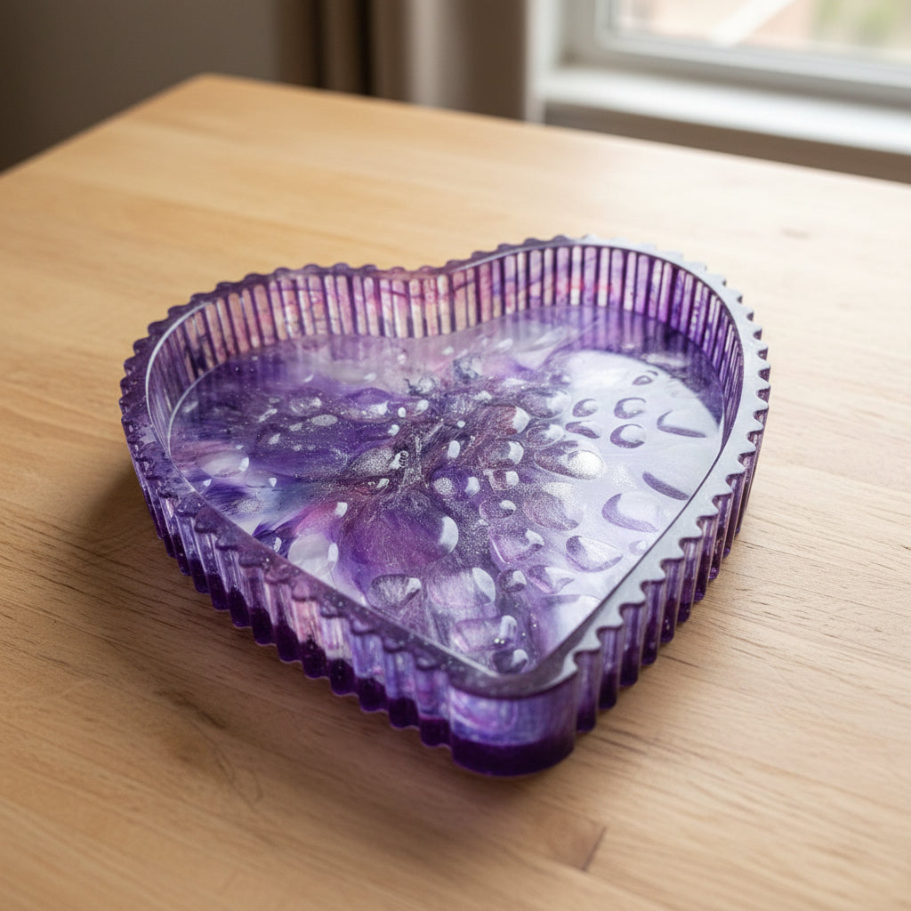 Vibrant Purple Heart Dish