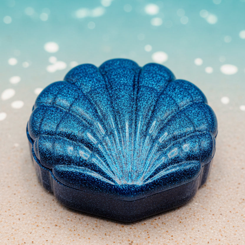 Blue Resin Shell Dish