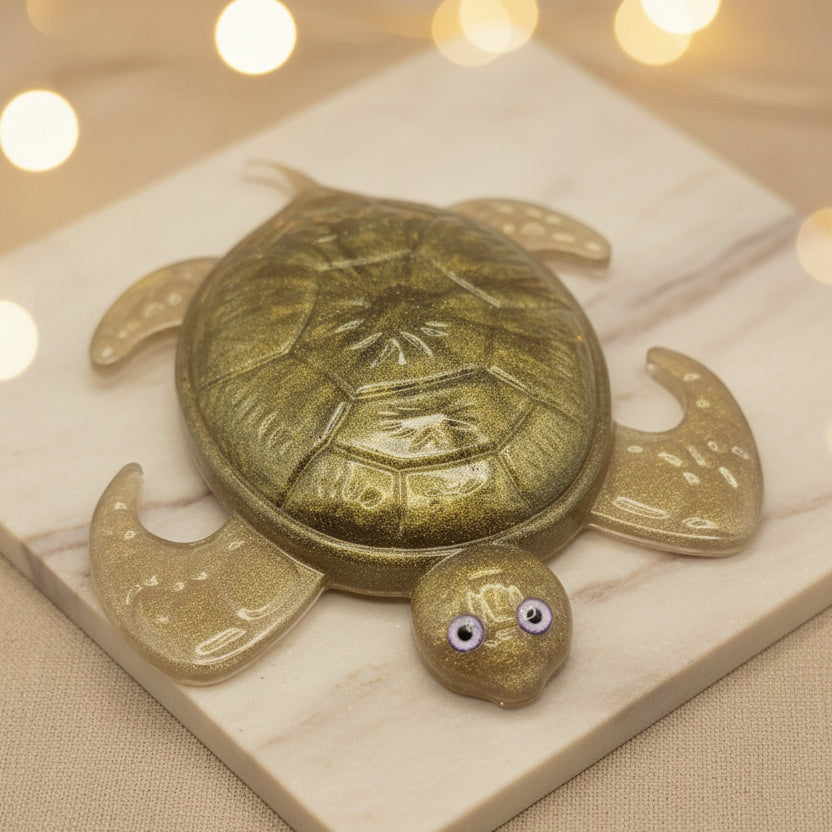 Glossy Turtle Figurine