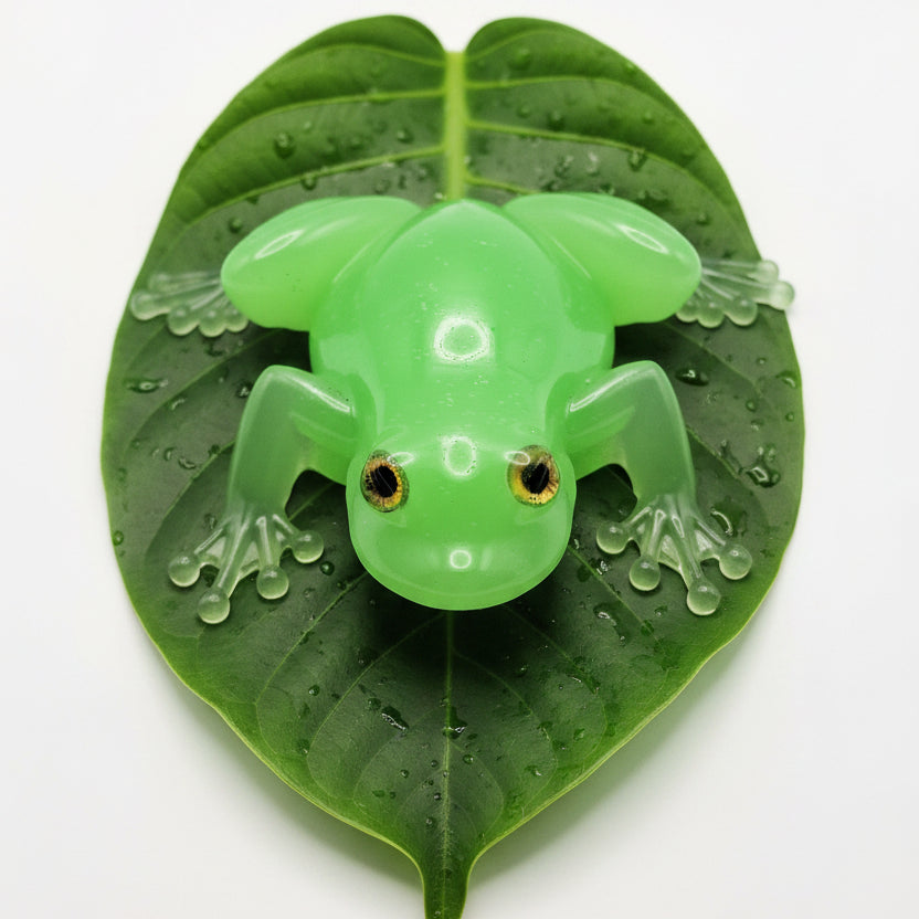 Green Frog Figurine