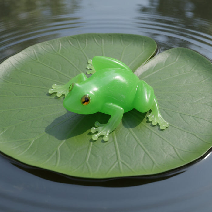 Green Frog Figurine
