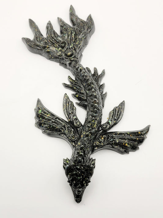 Dragon Figurine Black and Gold