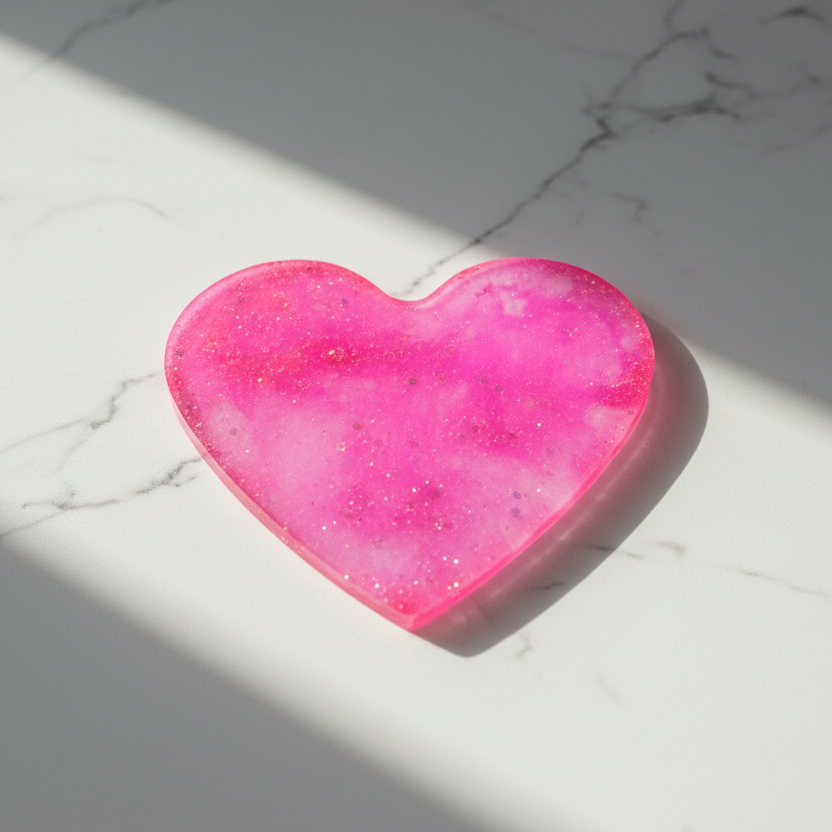 Pink Heart Trivet