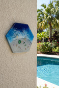 Octagon Sea Scape Wall Hanging