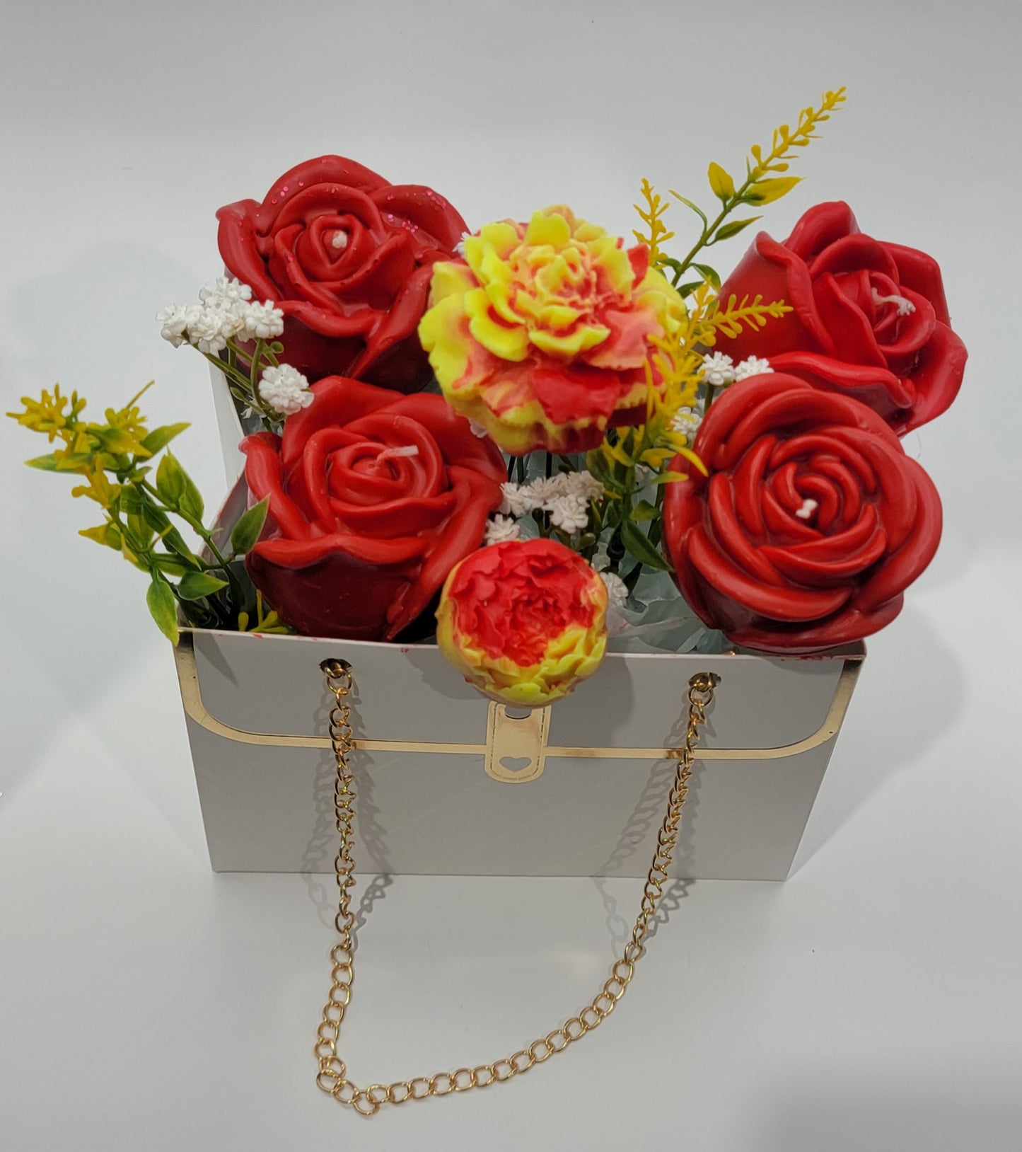 Rose Melt Flowers in Elegant Pocketbook Case