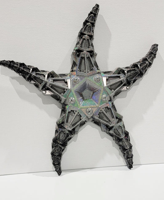 Metallic Starfish Wall Hanging