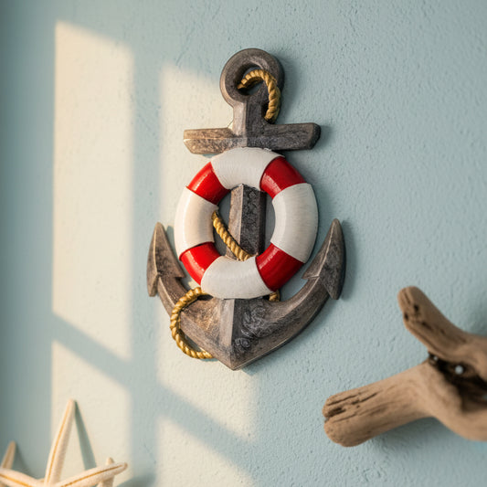 Nautical Anchor Sculpture – Maritime Wall Decor