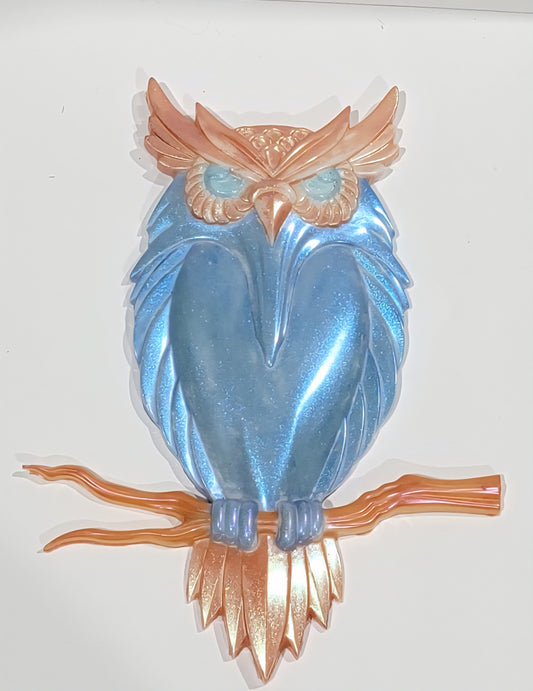 Owl Wall Hanging (Made w/white resin