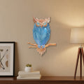 Owl Wall Art in Glossy White Resin