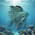 Blue & Green Beta Fish Wall Art