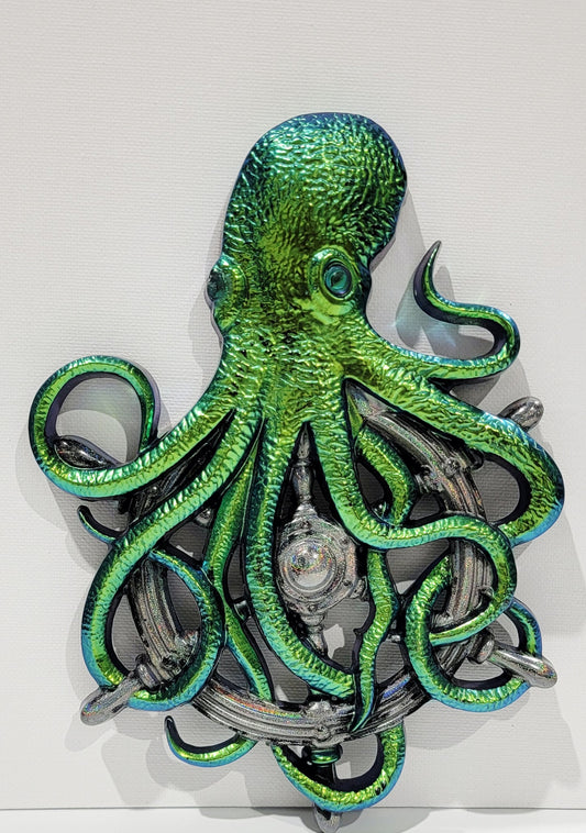 Octopus w/Wheel Wall Hanging