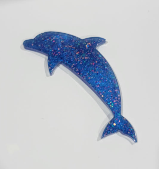 Purple Dolphin w/ Chunky Glitter