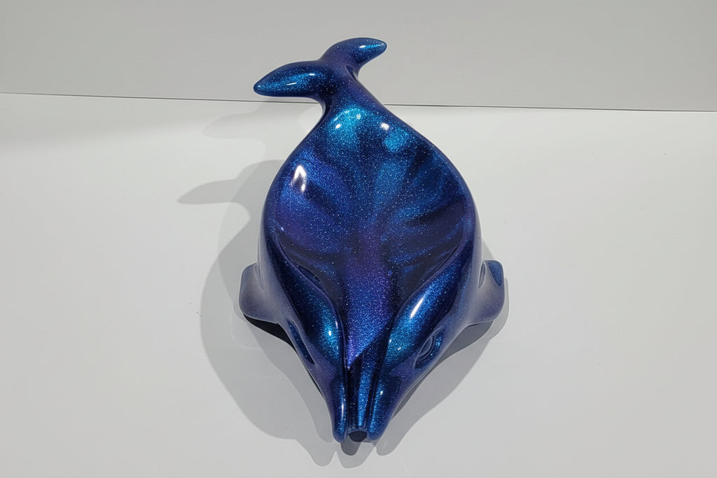 Handcrafted Blueish Purple Dolphin Soap Dish