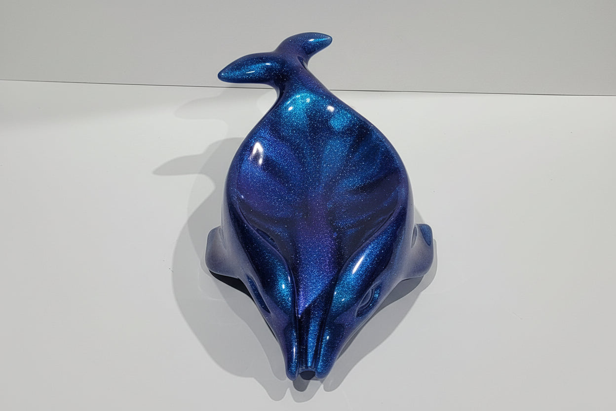 Handcrafted Blueish Purple Dolphin Soap Dish