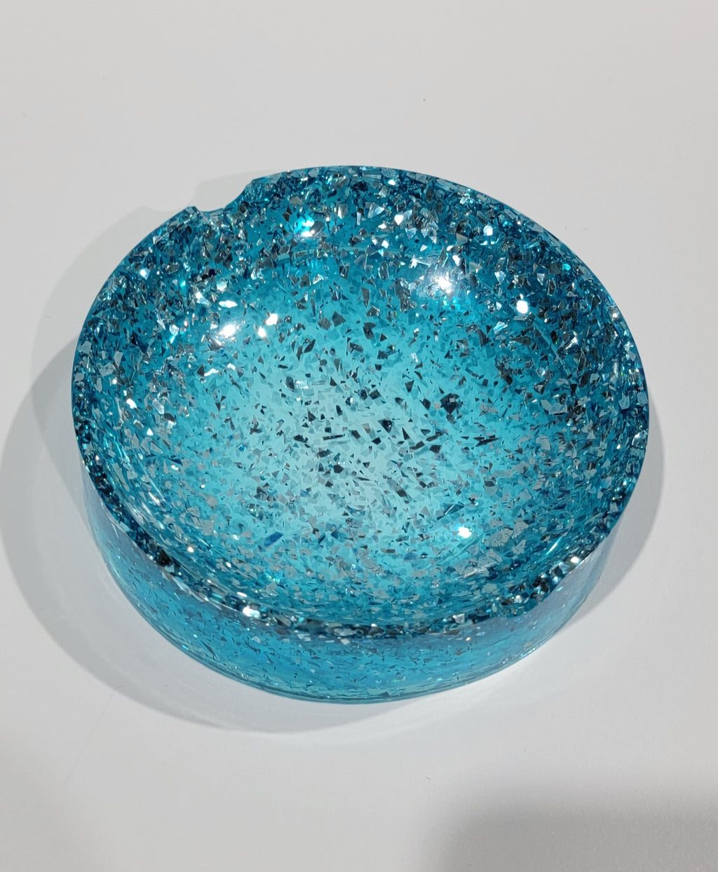 Sparkling Blue Decorative Ash Tray