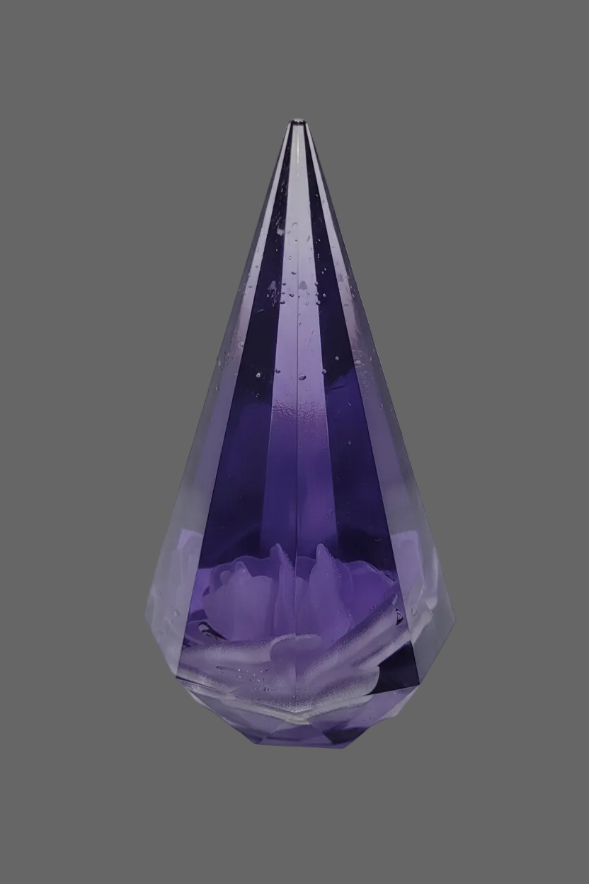 Handcrafted‑Style Purple Resin Ring Holder