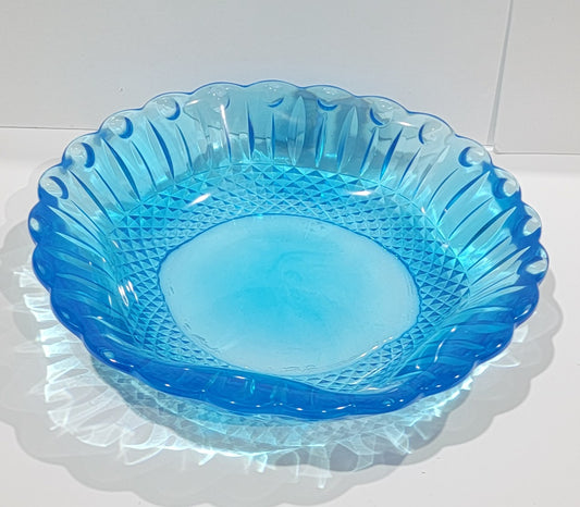 Clear Blue Bowl