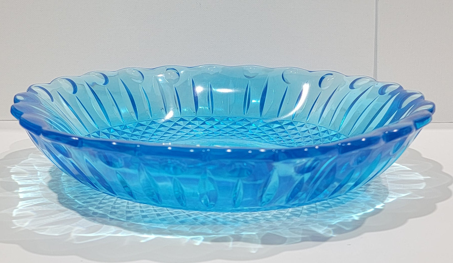 Translucent Blue Resin Bowl – Contemporary Décor Piece