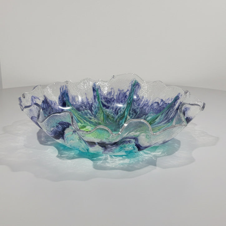 Colorful Resin Bloom Bowl – Modern Home Décor