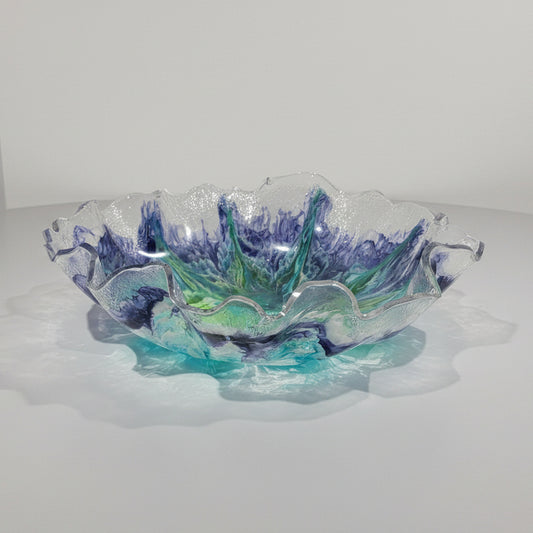 Colorful Resin Bloom Bowl – Modern Home Décor