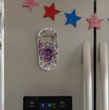 Bottle Opener Red/white/blue stars