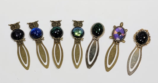 Bookmarks - Set of 7 Metal owl