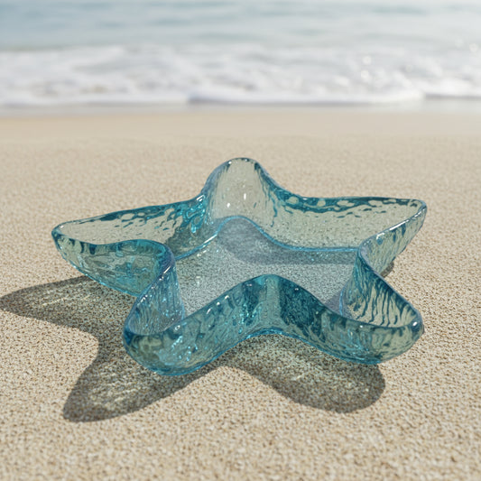 Starfish Dish Blue – Coastal Blue Resin Dish for Decor & Organization