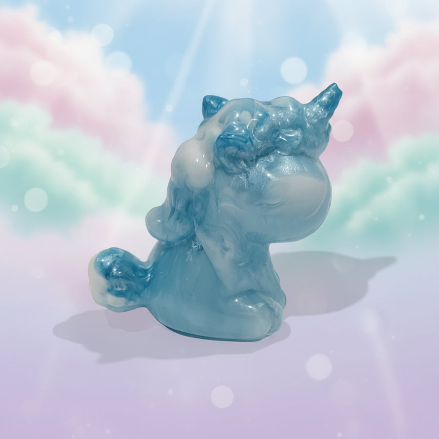 Magical Blue Unicorn Figurine