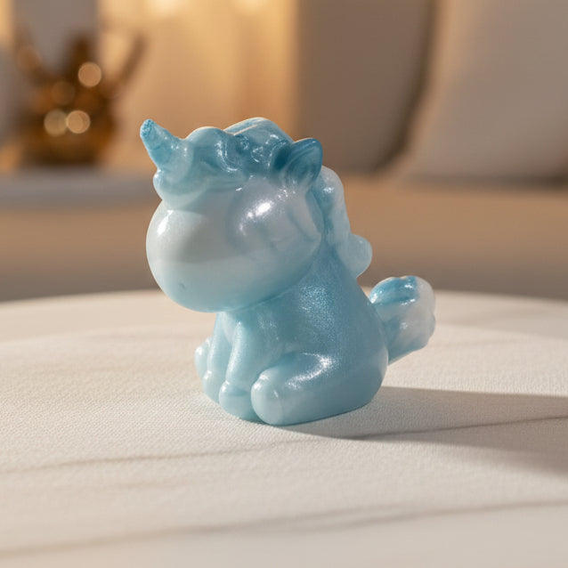 Magical Blue Unicorn Figurine