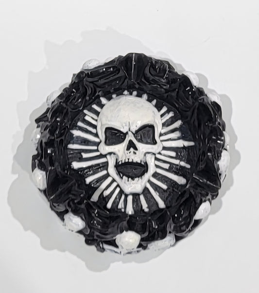 Skull Ashtray Black/white
