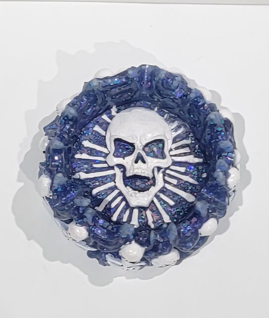 Skull Ashtray Purple/white