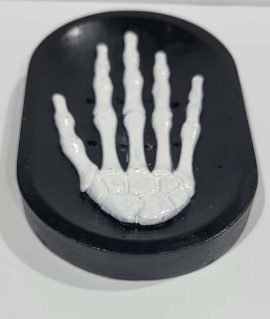 Skeleton Soap Dish black/white