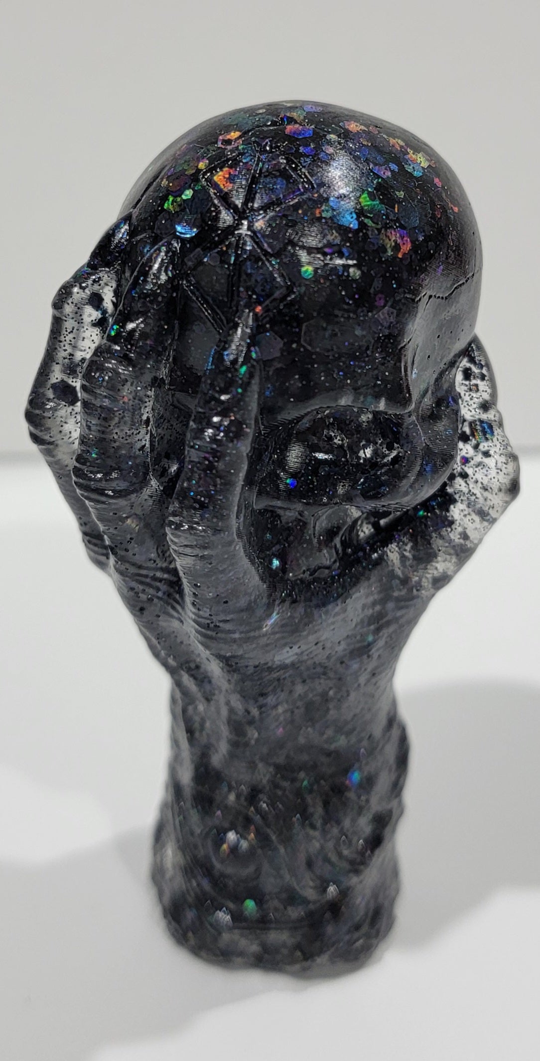 Hand and Skull Figurine