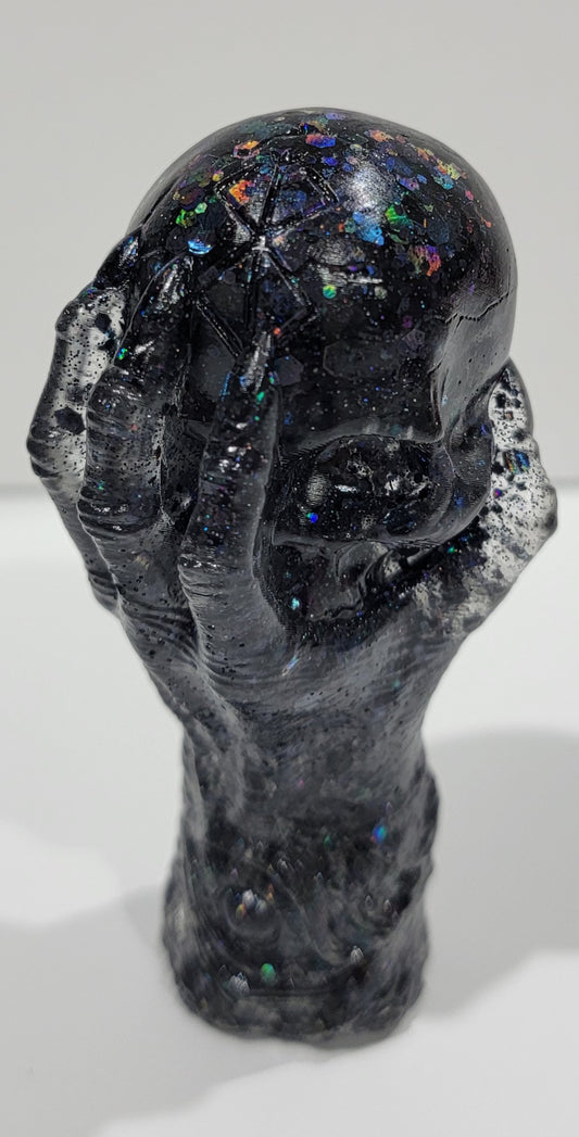 Hand and Skull Figurine
