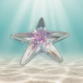 Clear Resin Star with Shimmering Glitter