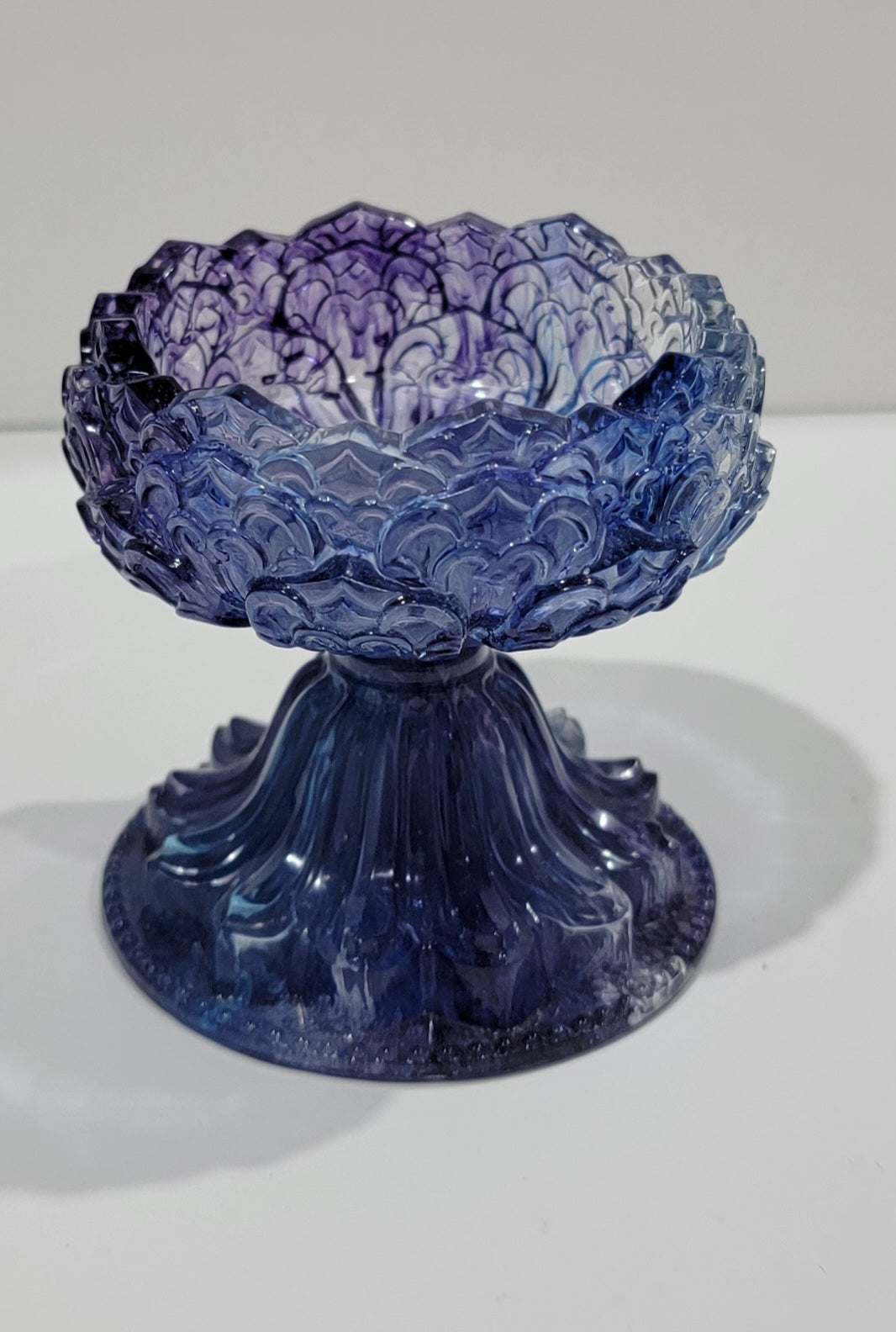 Purple/Blue Goblet Dish