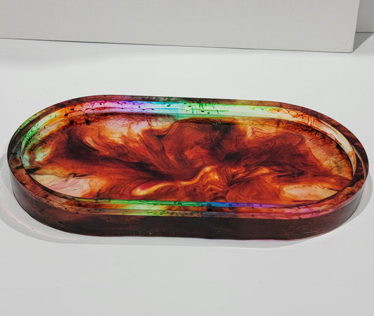Rainbow Oval Tray