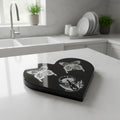 Charming Black Heart Countertop Trivet