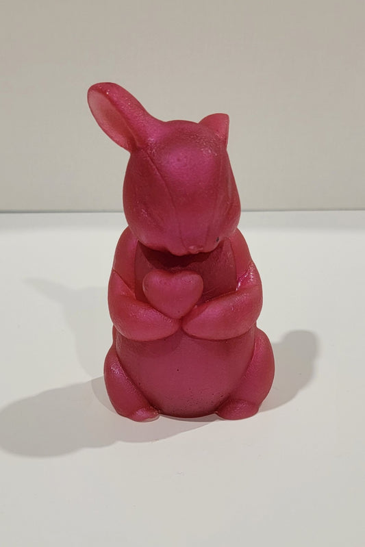 Pink Bunny Figurine