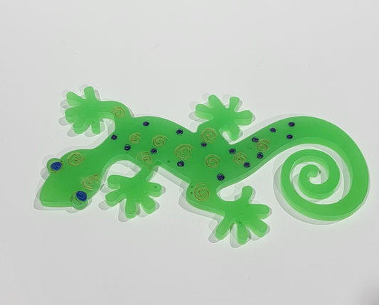 Green Lizard Figurine