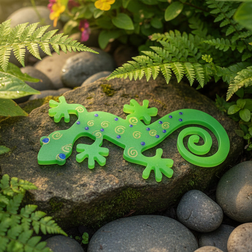 Green Lizard Figurine
