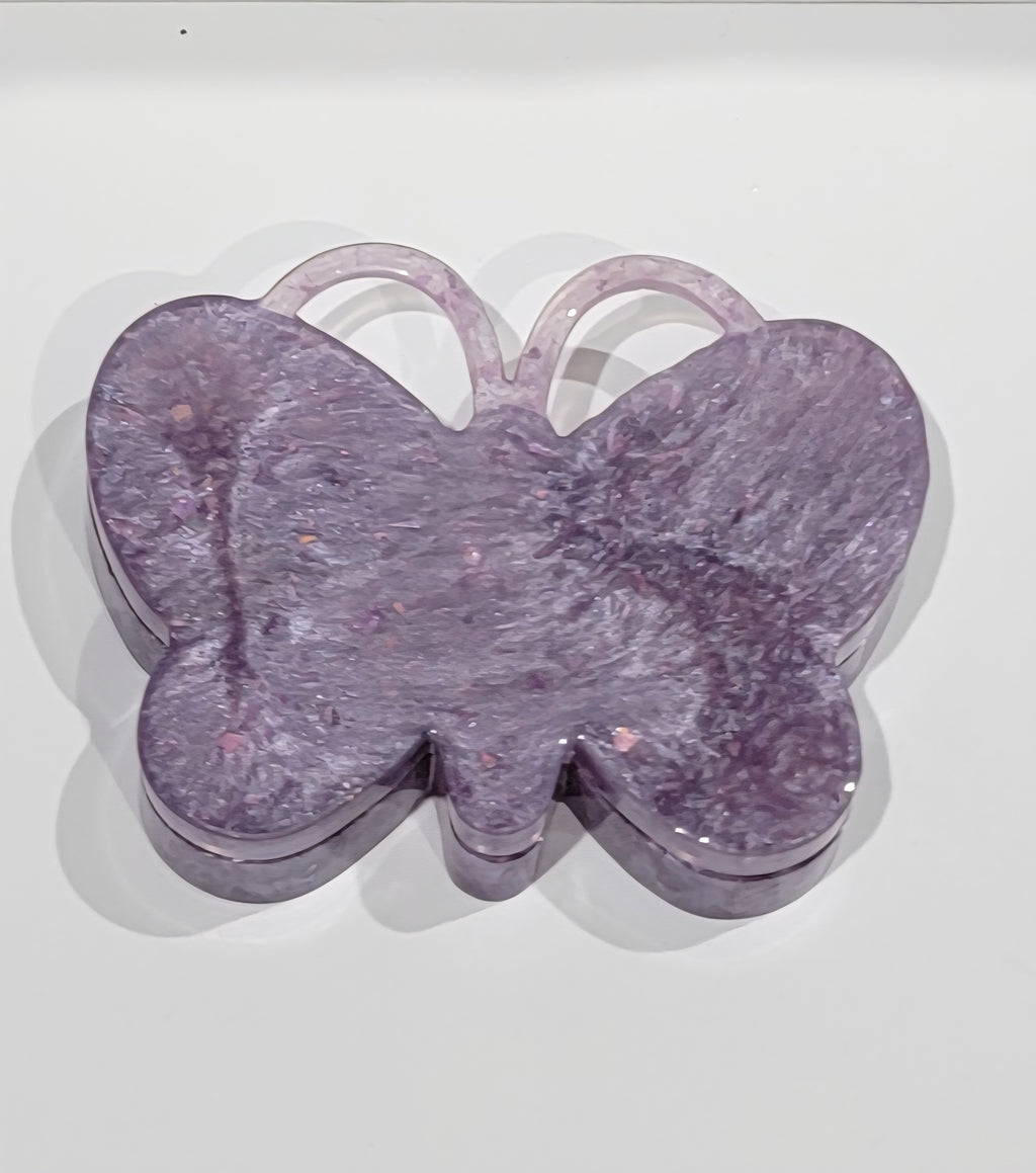 Purple Butterfly Trinket & Jewelry Holder