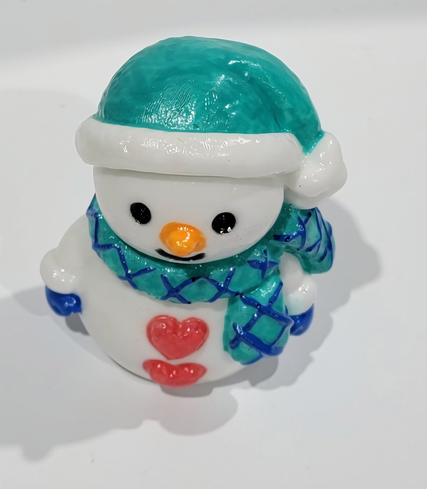Snowman with Hearts figurine