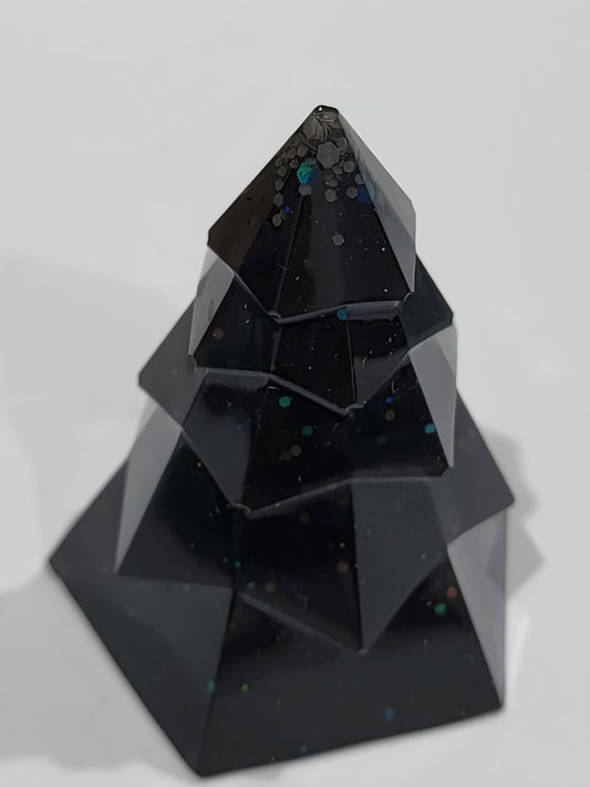 Black Christmas Tree Figurine
