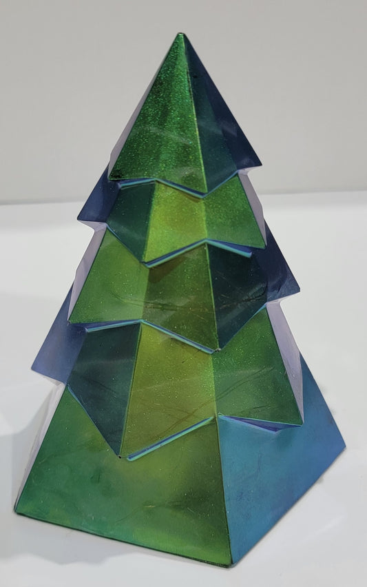 Green Christmas Tree Figurine