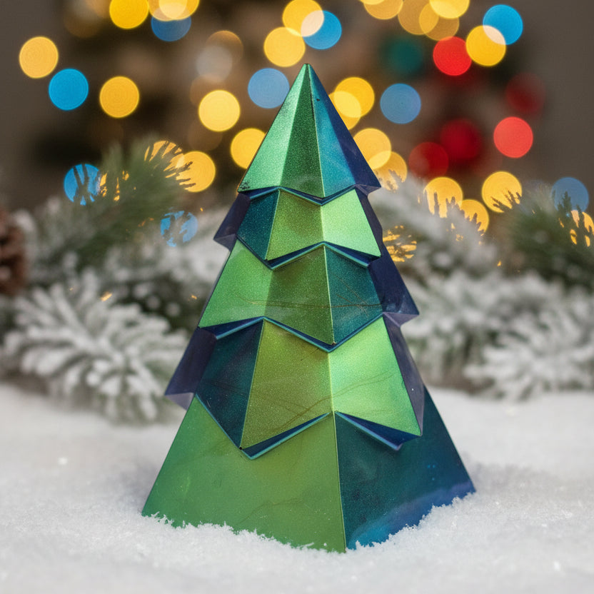 Green Christmas Tree Figurine