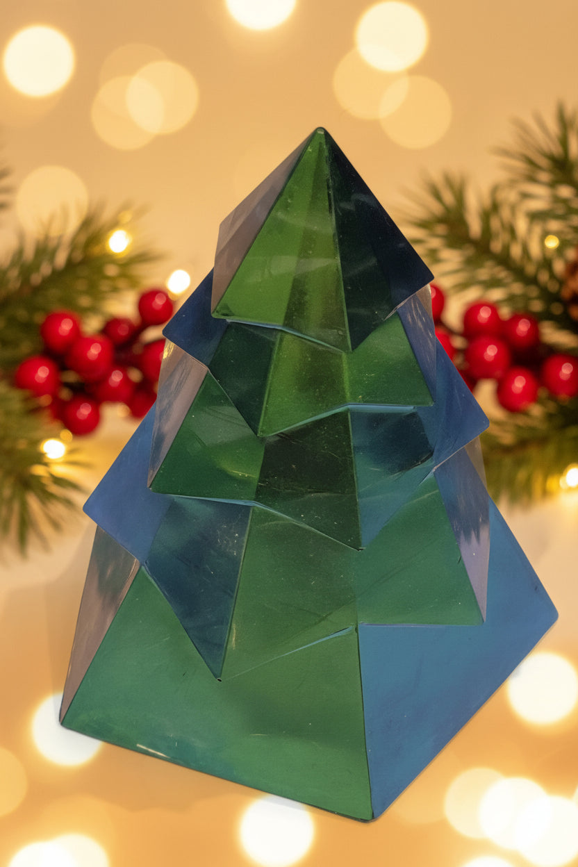 Green Christmas Tree Figurine